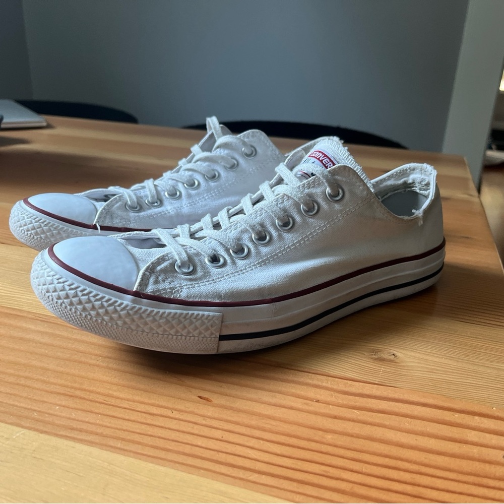 Converse Mens Chuck Taylor All Star OX Optical White Low Canvas Shoe 8.5